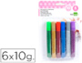 PURPURINA PEGAMENTO LIDERPAPEL FANTASIA COLORES METALICOS BLISTER DE 6 UNIDADES DE 10 GR