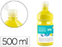 TEMPERA LIQUIDA LIDERPAPEL ESCOLAR 500 ML AMARILLO LIMON