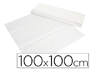 MANTEL DE PAPEL BLANCO EN HOJAS 100X100 CM CAJA DE 400 UNIDADES