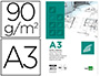 BLOC PAPEL VEGETAL LIDERPAPEL ENCOLADO 297X420MM 50 HOJAS 90 G/M2