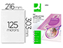 BOLSA DE PLASTIFICAR Q-CONNECT 303 X 216 MM 125 MC DIN A4 AUTOADHESIVAS CAJA DE 25 UNIDADES