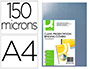 TAPA DE ENCUADERNACION Q-CONNECT PVC DIN A4 INCOLORA 150 MC CAJA DE 100 UNIDADES