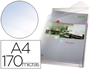FUNDA MULTITALADRO ESSELTE DIN A4 PVC 170 MC CON FUELLE Y SOLAPA SUPERIOR CAPACIDAD 200 HOJAS PACK DE 5 UNIDADES