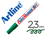 ROTULADOR ARTLINE MARCADOR PERMANENTE EK-400 XF VERDE -PUNTA REDONDA 2.3 MM -METAL CAUCHO Y PLASTICO