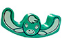 BALANCIN SUMO DIDACTIC DOBLE VACA VERDE 116X28X50 CM
