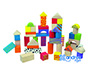 JUEGO ANDREUTOYS CONSTRUCCION BLOQUES MADERA 50 PIEZAS 18X18 CM