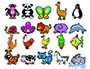 JUEGO ANDREUTOYS ANIMALITOS MAGNETICOS 8 CM CAJA DE 20 UNIDADES SURTIDAS 20,6X19X4,5 CM