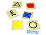 JUEGO ANDREUTOYS BLOQUES LOGICOS ATRIBUTOS 20 PIEZAS 27X10X5 CM