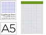 BLOC NOTAS LIDERPAPEL CUADRO 4 MM A5 80 HOJAS 60 G/M2 PERFORADO SIN TAPA