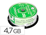 DVD-R Q-CONNECT CON SUPERFICIE 100% IMPRIMIBLE PARA INKJET CAPACIDAD 4,7GB DURACION 120MIVELOCIDAD 16X BOTE DE 25 UNID