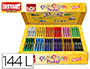TEMPERA SOLIDA EN BARRA PLAYCOLOR POCKET ESCOLAR CAJA DE 144 UNIDADES 12 COLORES SURTIDOS