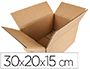 CAJA PARA EMBALAR Q-CONNECT AMERICANA CARTON RECICLADO CANAL SIMPLE 5 MM COLOR KRAFT 300X200X150 MM