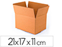 CAJA PARA EMBALAR Q-CONNECT AMERICANA CON FONDO AUTOMATICOCARTON CANAL SIMPLE 3 MM COLORCOLOR KRAFT 210X170X110 MM