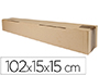 CAJA PARA EMBALAR Q-CONNECT TUBO CARTON RECICLADO CANAL SIMPLE 3 MM COLOR KRAFT 1020X150X150 MM