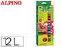 TEMPERA EN BARRA ALPINO PINTACOLOR CAJA DE 12 COLORES SURTIDOS