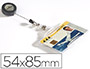 IDENTIFICADOR CON CORDON EXTENSIBLE DURABLE USO VERTICAL/HORIZONTAL 54X85 MM