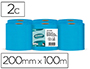 PAPEL SECAMANOS AMOOS 2 CAPAS PROFESSIONAL 200 MM X 125 MT COLOR AZUL PAQUETE DE 6 ROLLOS