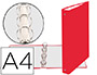 CARPETA DE 4 ANILLAS 30MM REDONDAS EXACOMPTA DIN A4 CARTON FORRADO ROJO