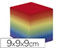 TACO PAPEL QUO VADIS ENCOLADO COLORES ARCO IRIS 680 HOJAS 100% RECICLADO 90 G/M2 90X90X90 MM
