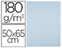 CARTULINA LIDERPAPEL 50X65 CM 180G/M2 AZUL PAQUETE DE 25 HOJAS