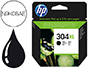 INK-JET HP 304XL DESKJET 3000 / 3720 / 3730 NEGRO 300 PAGINAS